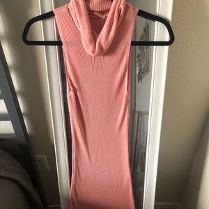 AmericanaKnit turtleneck sweater dress